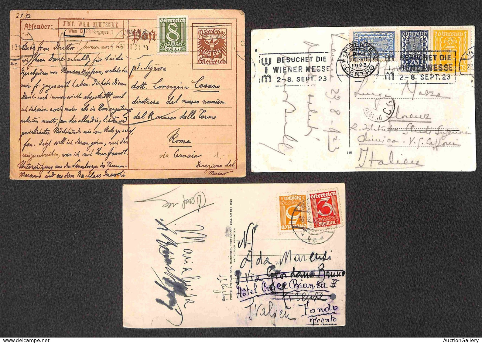Europa - Austria - 1920/1936 - Cinque Buste + Otto Cartoline Con Affrancature Del Periodo - Otros & Sin Clasificación