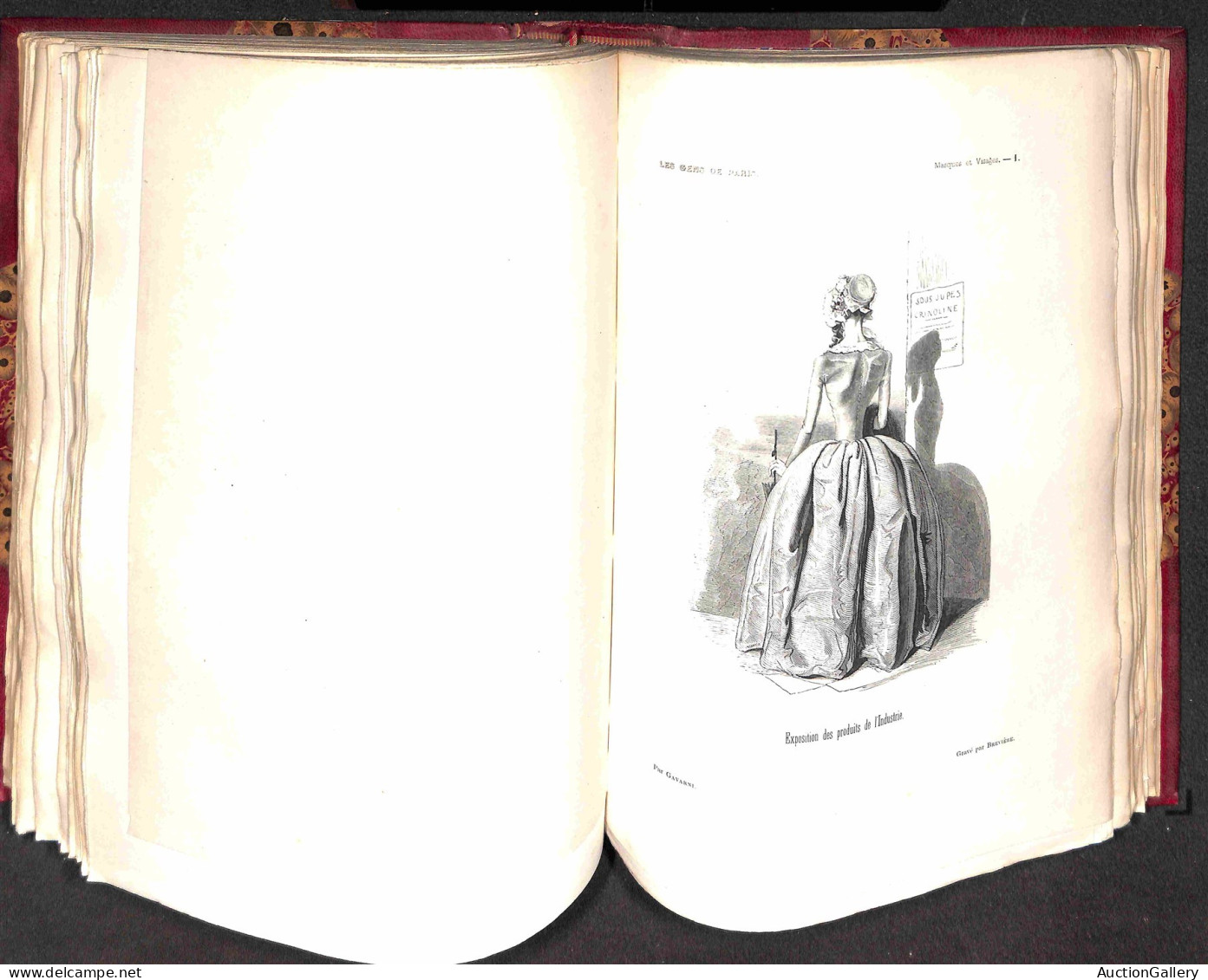 Europa - Francia - Le Diable a Paris - 1845/1846 - Tome I + Tome II - i due volumi completi rilegati all'epoca - in otti