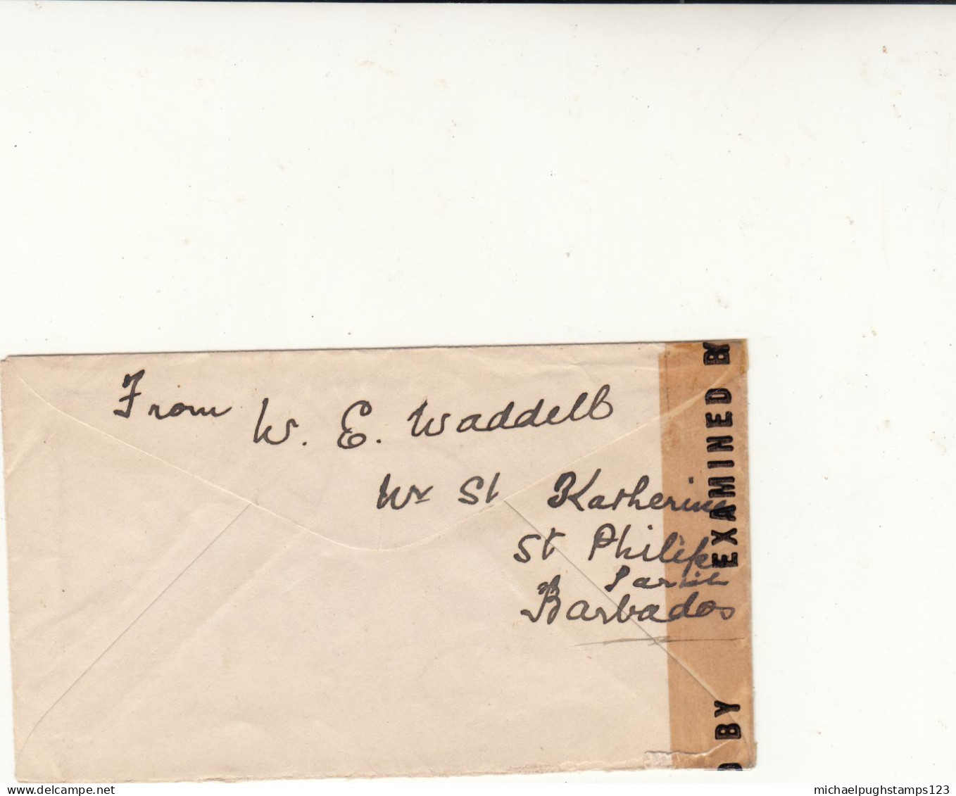 Barbados / Postmarks / U.S. / Censorship - Barbados (1966-...)