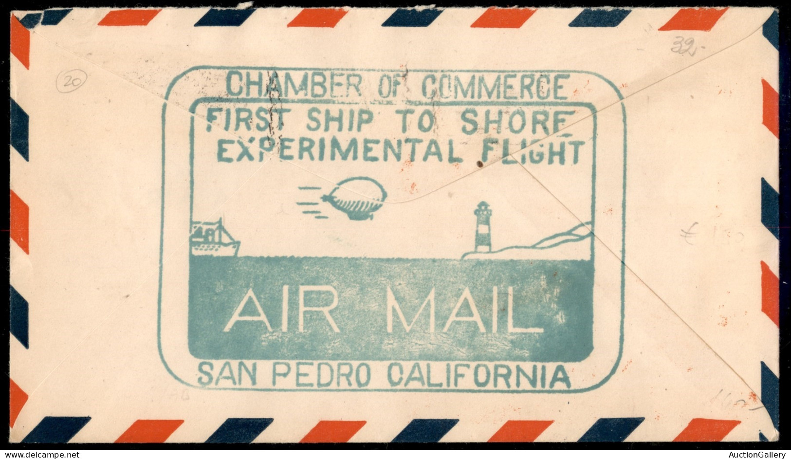 Oltremare - Stati Uniti D'America - 1931 (12 Giugno) - San Pedro Honolulu San Francisco - Primo Volo Sperimentale Aerona - Sonstige & Ohne Zuordnung