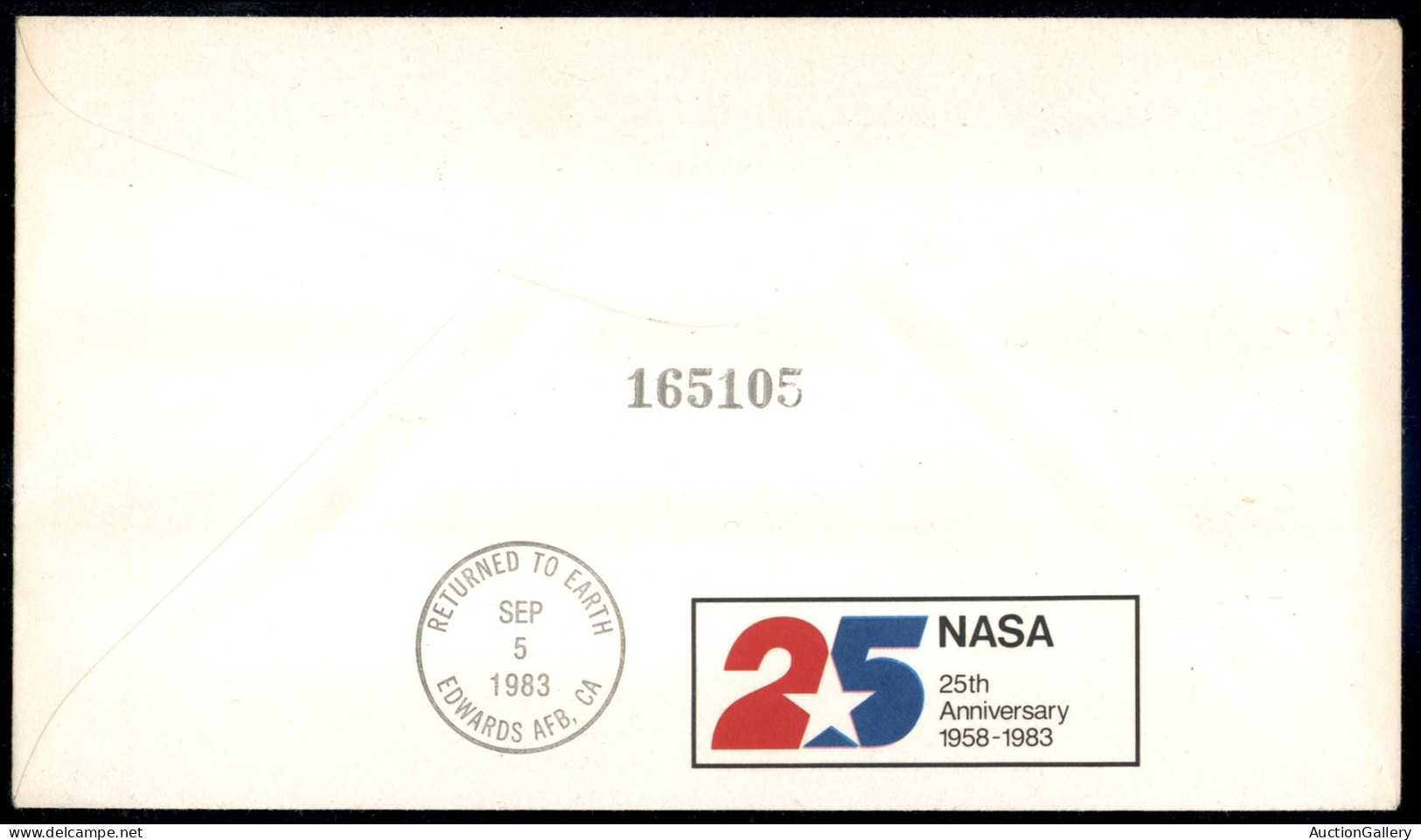Oltremare - Stati Uniti D'America - 1983 - Launched Aboard Challenger - Cosmogramma Volato Dal Kennedy Space Center Il 1 - Other & Unclassified