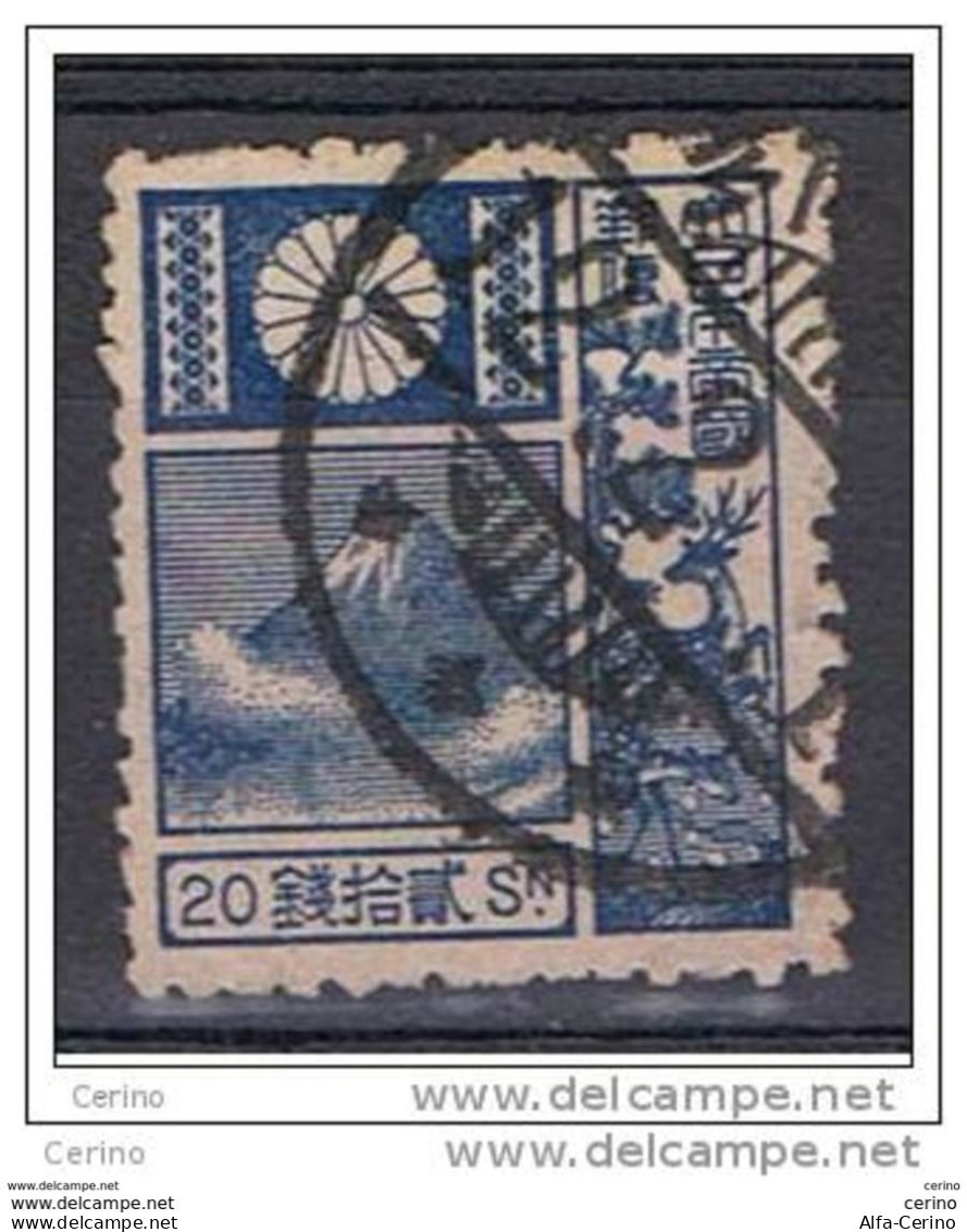 JAPAN:  1922  MOUNT  FUJI  -  20 S. USED  STAMP  -  YV/TELL. 172 - Used Stamps