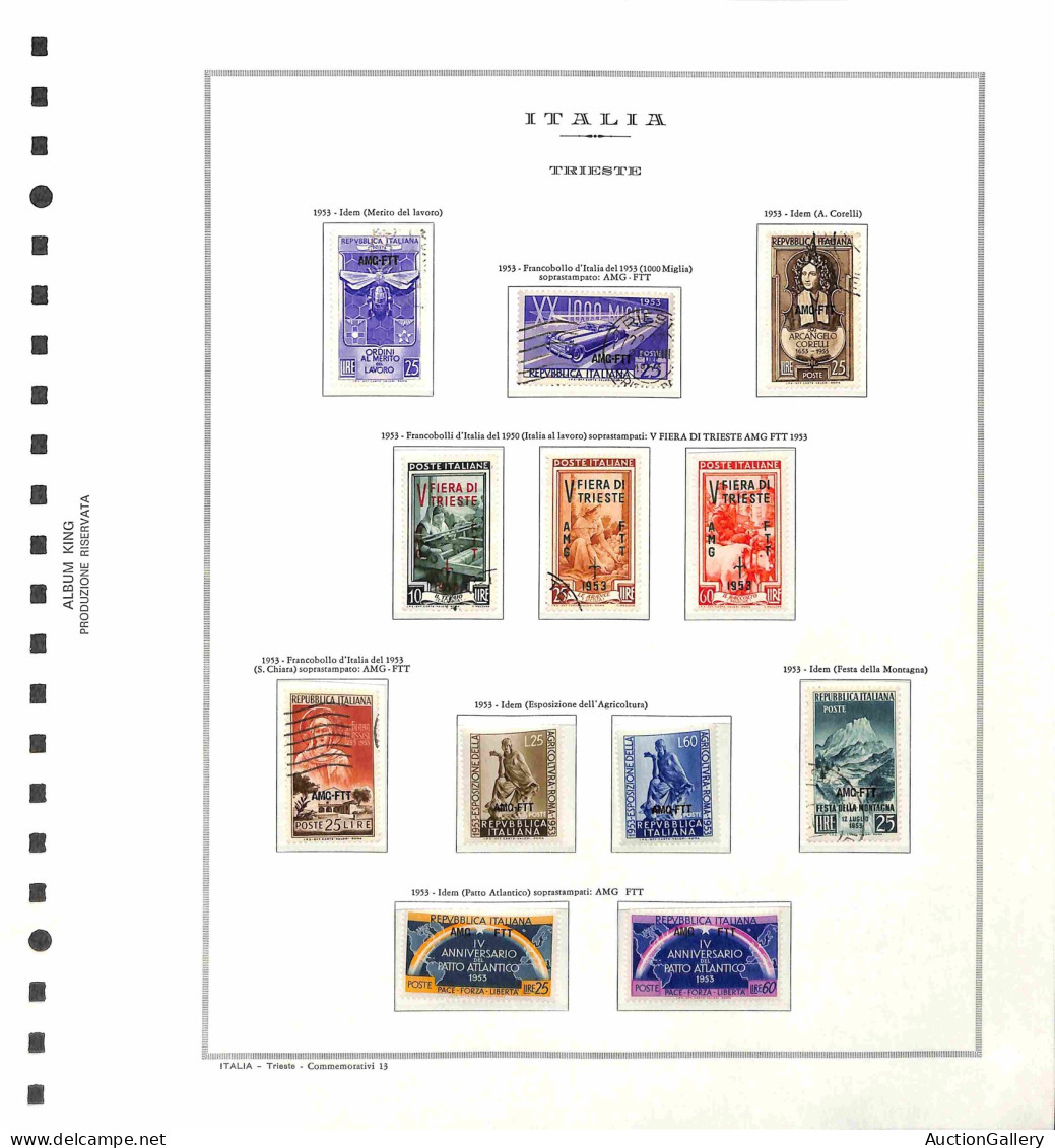 Lotti&Collezioni - Area Italiana - TRIESTE AMG-FTT - 1947/1954 - Collezione Avanzata Di Valori Nuovi E Usati Del Periodo - Andere & Zonder Classificatie