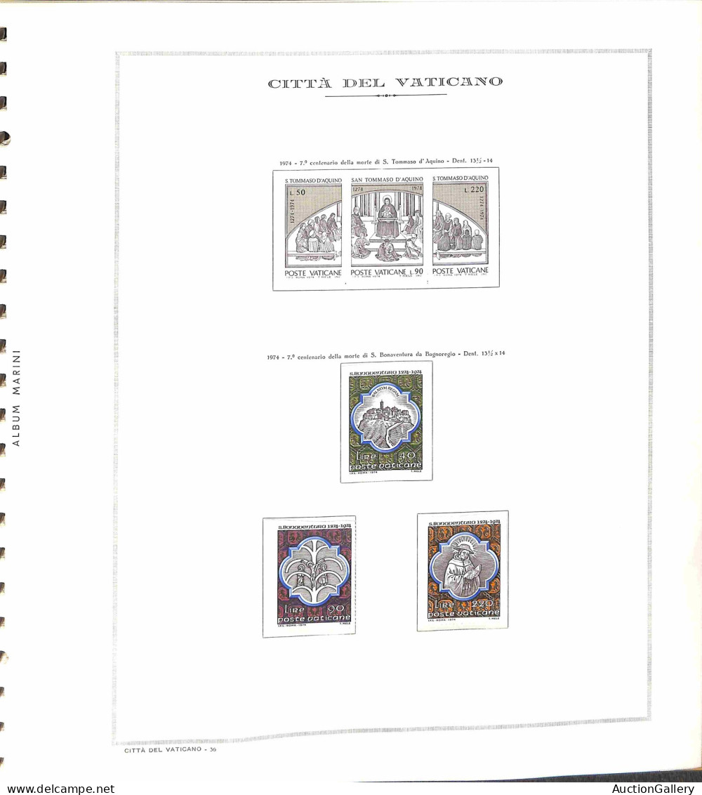 Lotti&Collezioni - Area Italiana - VATICANO - 1968/1983 - Collezione di valori serie complete e foglietti del periodo mo