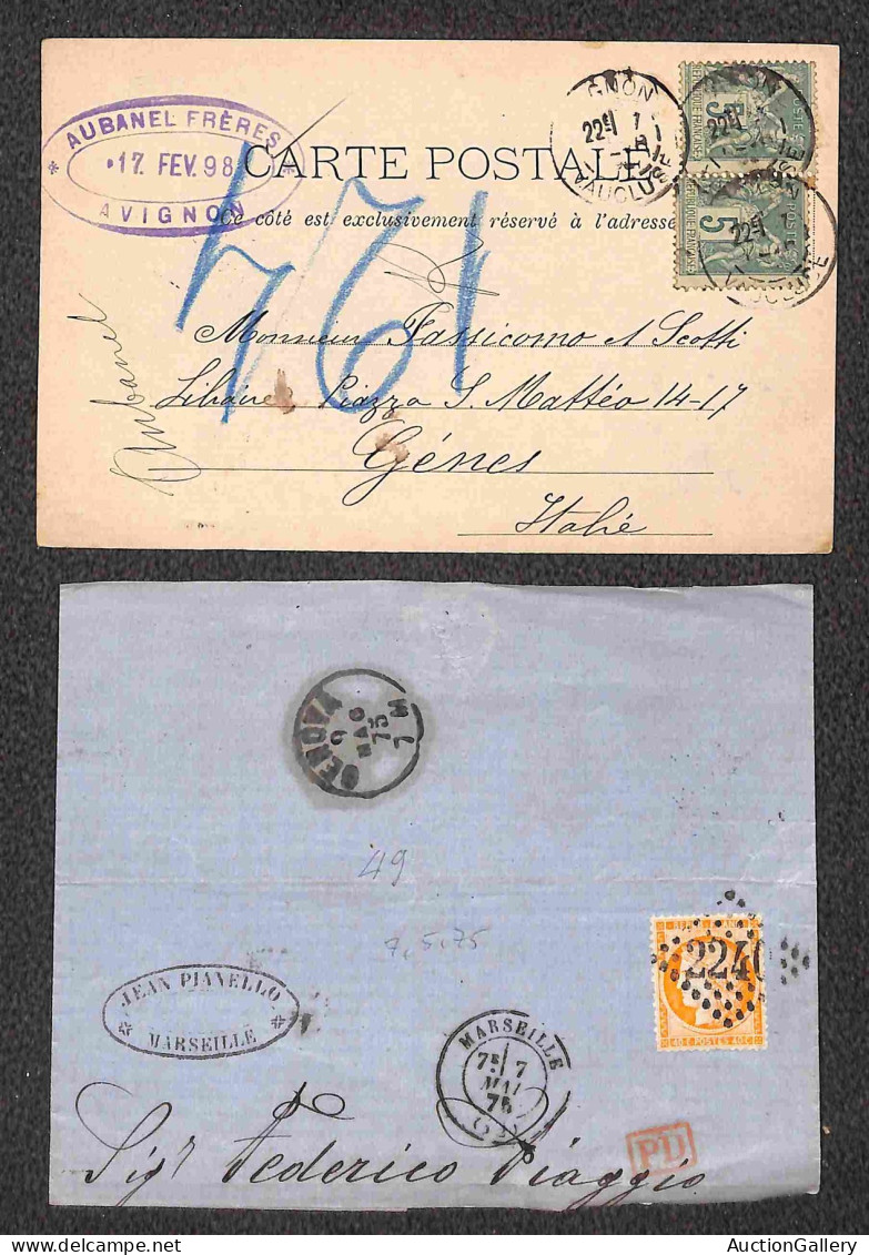 Lotti&Collezioni - Europa&Oltremare - FRANCIA - 1876/1904 - Dieci Buste + Un Frontespizio + Una Cartolina + Affrancature - Autres & Non Classés