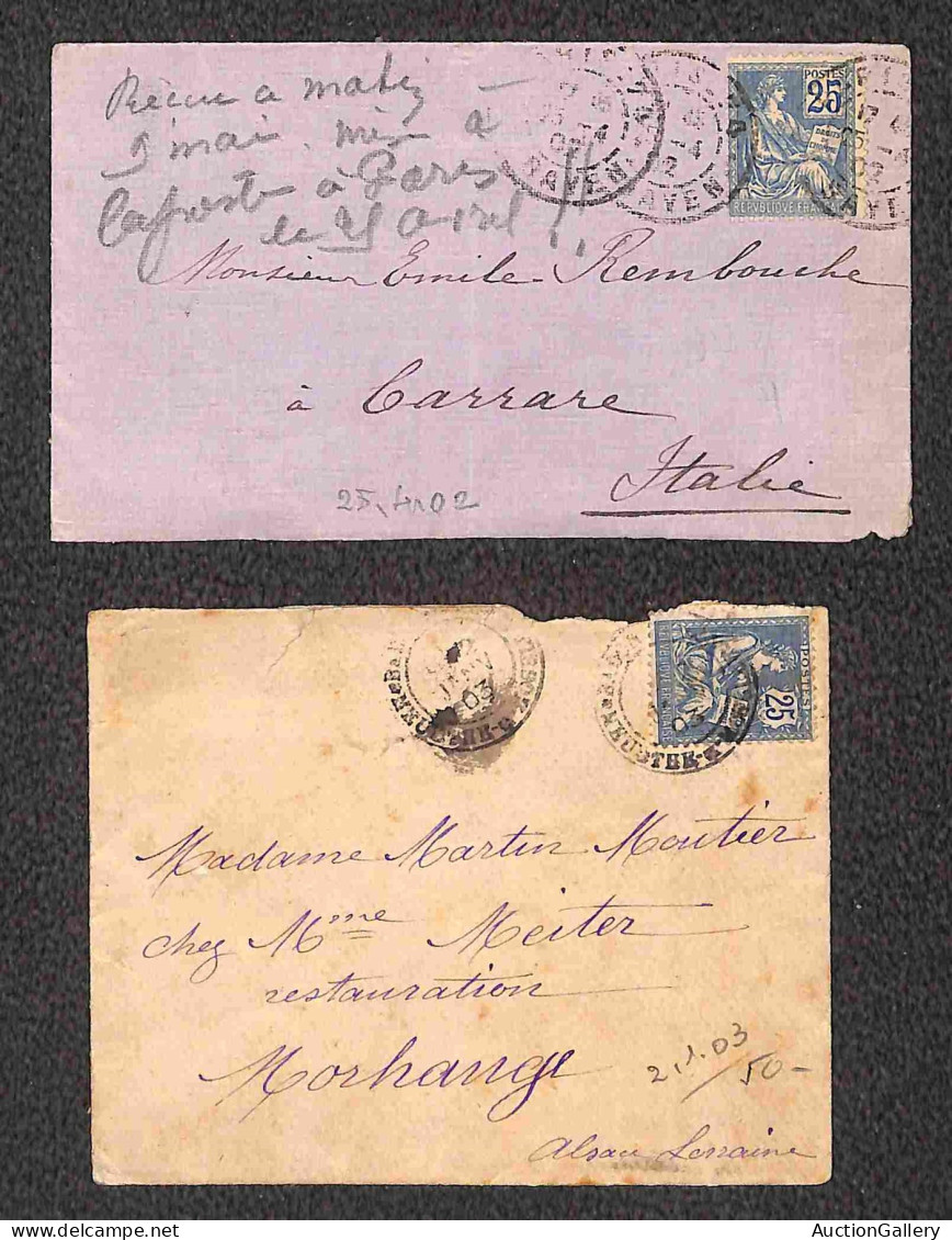Lotti&Collezioni - Europa&Oltremare - FRANCIA - 1876/1904 - Dieci buste + un frontespizio + una cartolina + affrancature