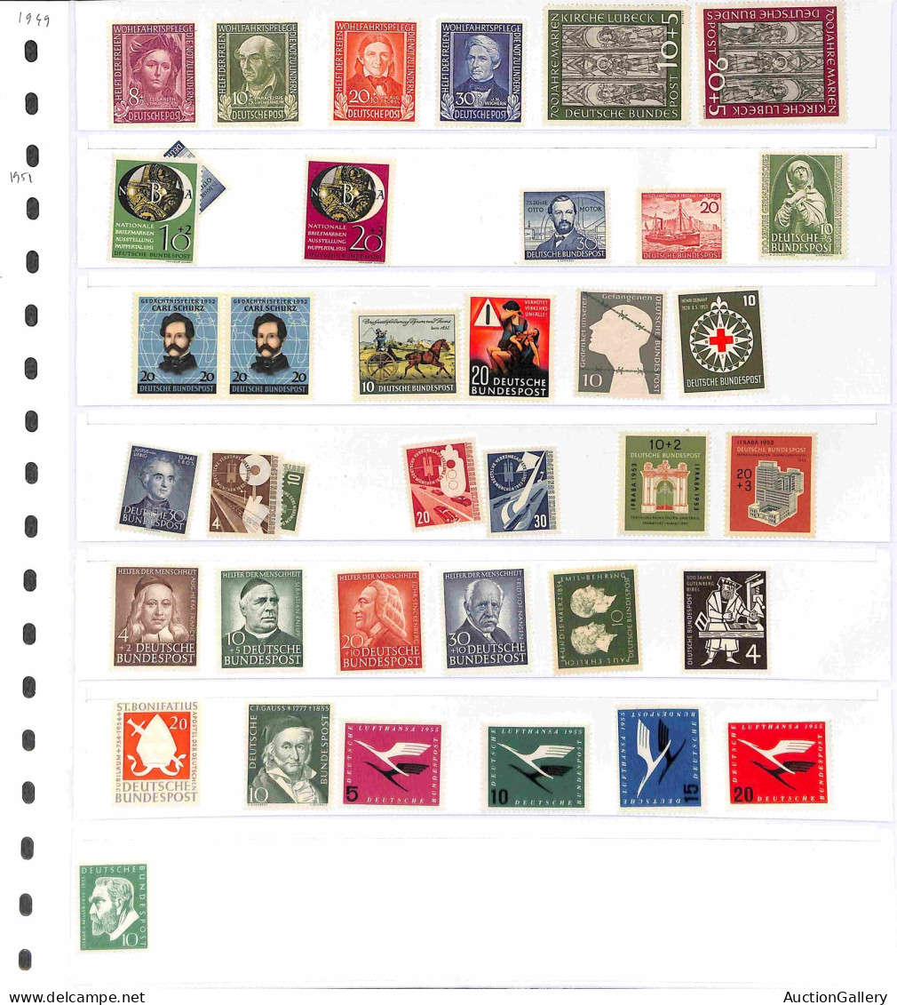 Lotti&Collezioni - Europa&Oltremare - GERMANIA - 1949/1956 - Insieme Di Valori Nuovi Con Anche Serie Complete Del Period - Autres & Non Classés
