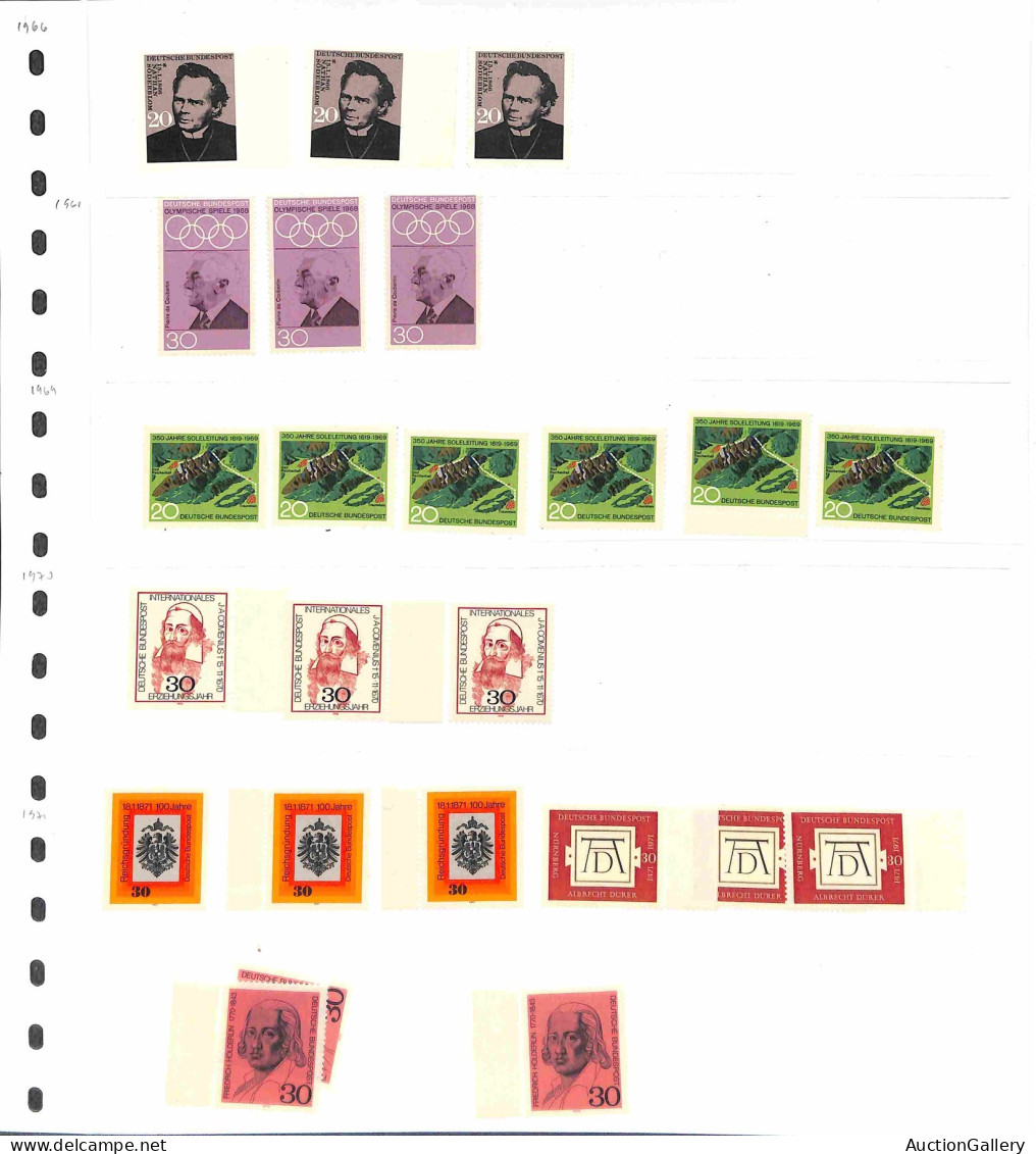 Lotti&Collezioni - Europa&Oltremare - GERMANIA - 1949/1956 - Insieme di valori nuovi con anche serie complete del period