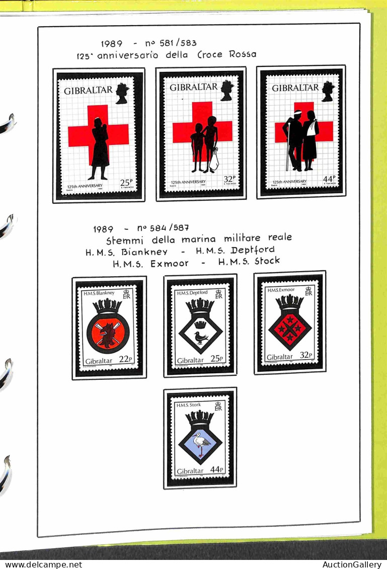 Lotti&Collezioni - Europa&Oltremare - GIBILTERRA - 1935/1994 - Collezione Avanzata Di Valori Nuovi Del Periodo Montati S - Other & Unclassified