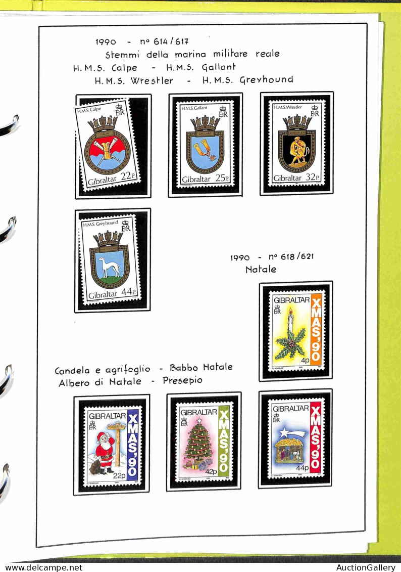 Lotti&Collezioni - Europa&Oltremare - GIBILTERRA - 1935/1994 - Collezione Avanzata Di Valori Nuovi Del Periodo Montati S - Altri & Non Classificati