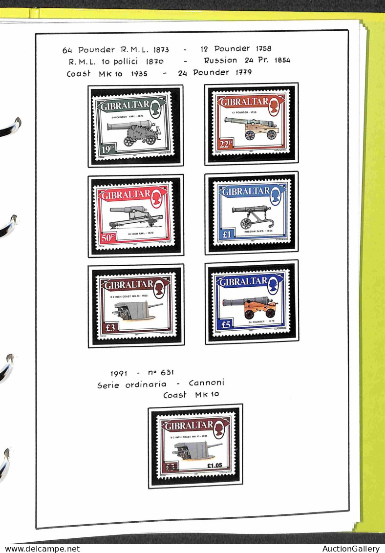Lotti&Collezioni - Europa&Oltremare - GIBILTERRA - 1935/1994 - Collezione avanzata di valori nuovi del periodo montati s