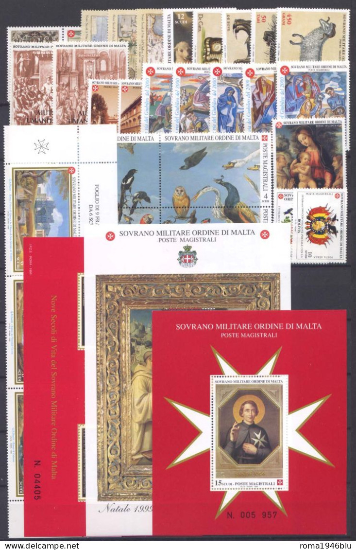 SMOM 1999 Annata Completa/Complete Year MNH/** VF - Malta (Orde Van)