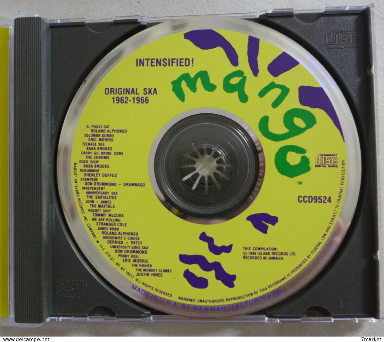 CD/ Intensified! Original Ska 1962-66 / Mango - 1993 - Reggae