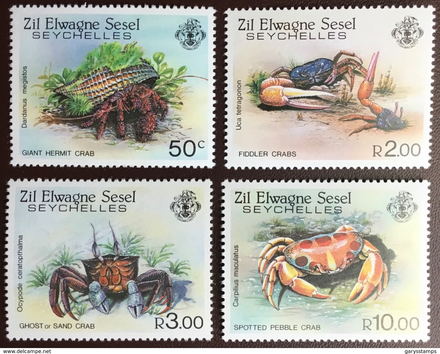 Seychelles Zil Elwagne Sesel 1984 Crabs MNH - Crostacei