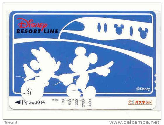 Carte Prépayée Japon (31) RESORT LINE * DISNEY JAPAN PREPAID CARD * FILM MOVIE CINEMA KINO - Disney