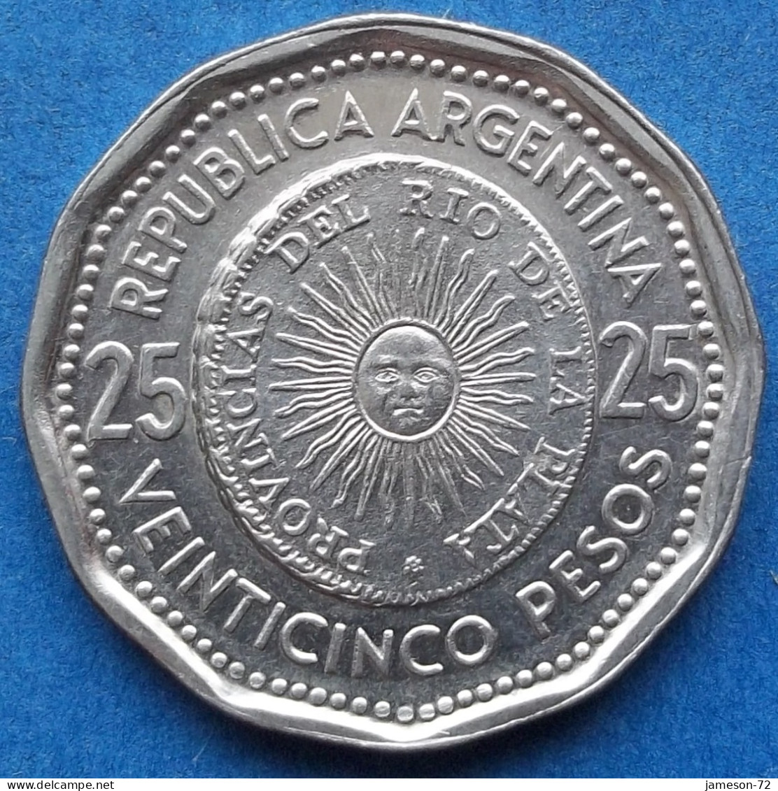 ARGENTINA - 25 Pesos 1965 KM# 61 Republic - Edelweiss Coins - Argentina