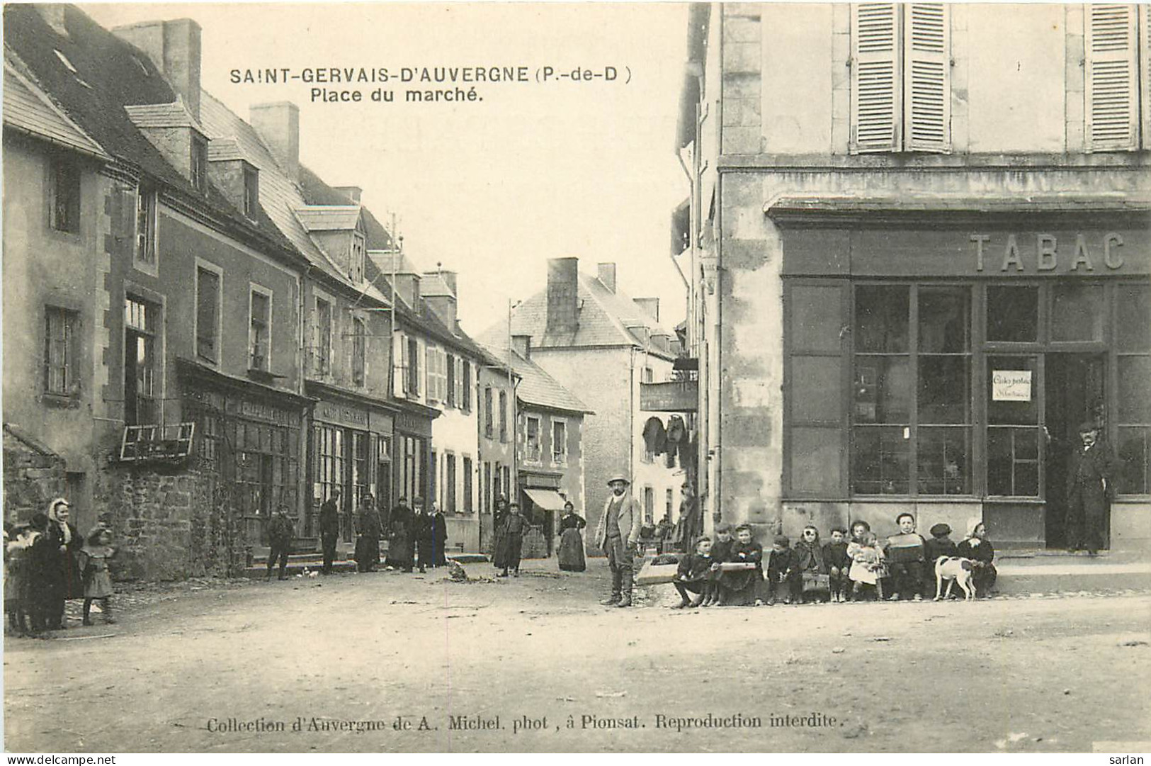 63 , ST GERVAIS , Collection Michel , Place Du Marché , * 303 41 - Saint Gervais D'Auvergne