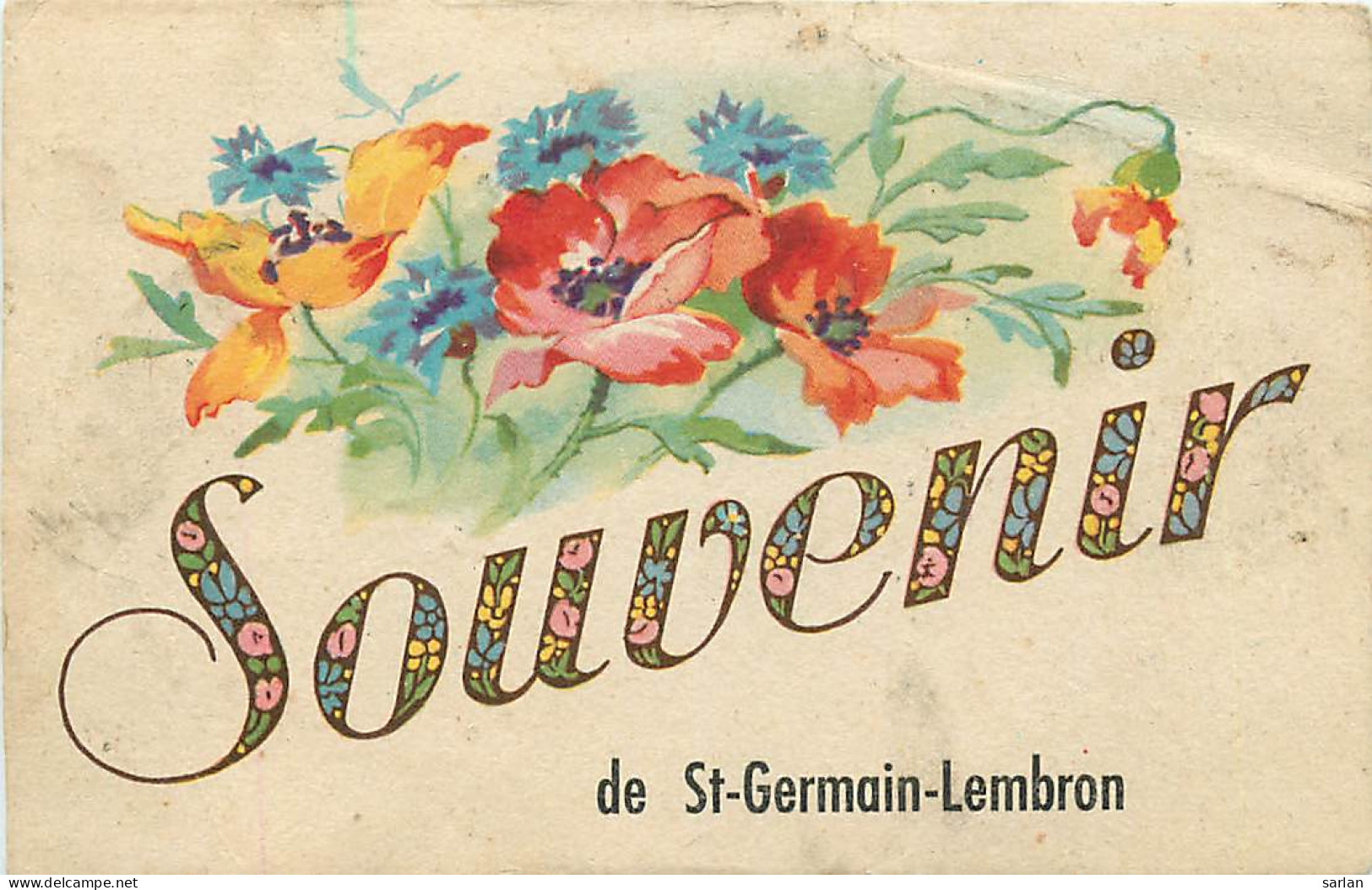 63 , Souvenir De ST GERMAIN LEMBRON , * 307 15 - Saint Germain Lembron