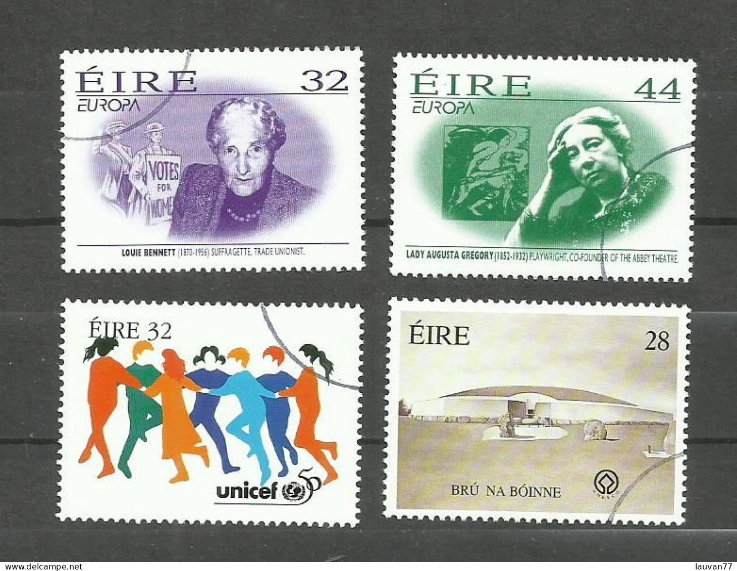 Irlande N°943, 944, 947, 948 Cote 4.50€ - Usados