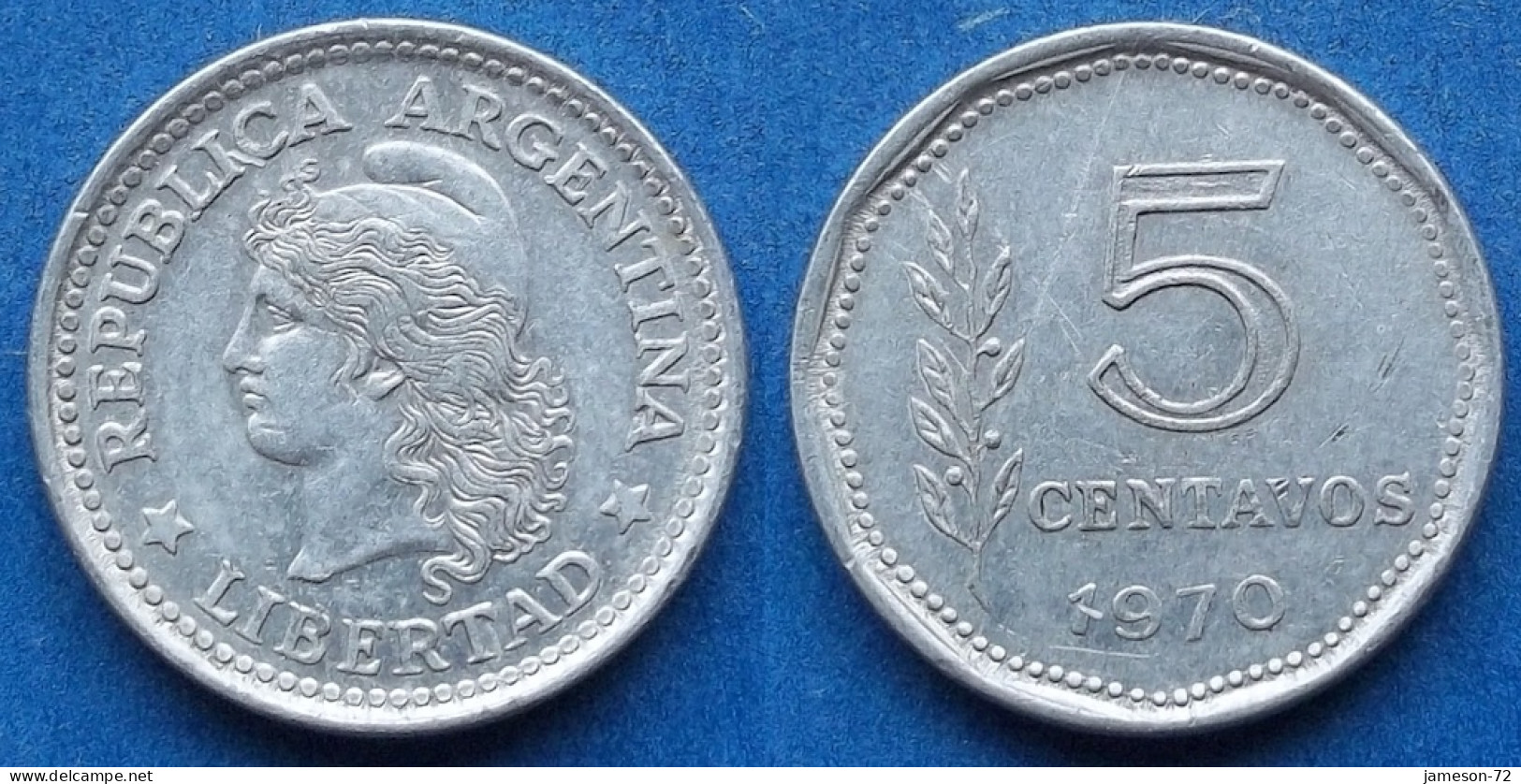 ARGENTINA - 5 Centavos 1970 KM# 65 Monetary Reform (1970-1983) - Edelweiss Coins - Argentinië