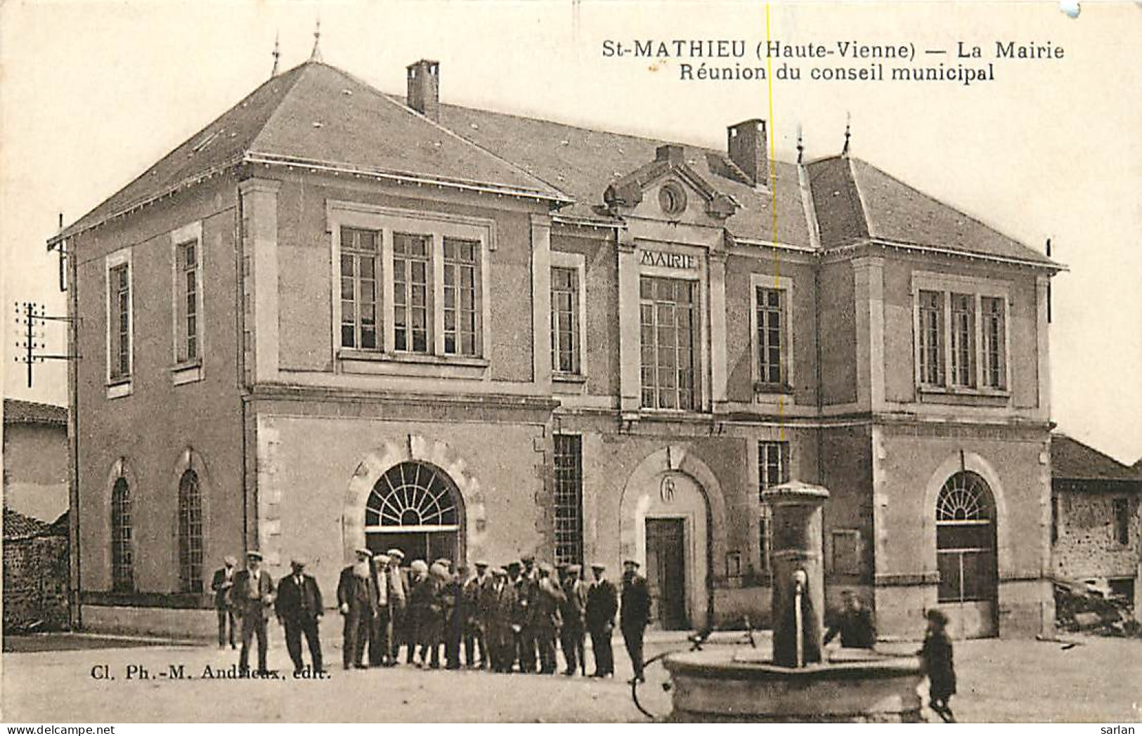 87 , ST MATHIEU , La Mairie , Réunion Du Conseil Municipal , * 309 18 - Saint Mathieu