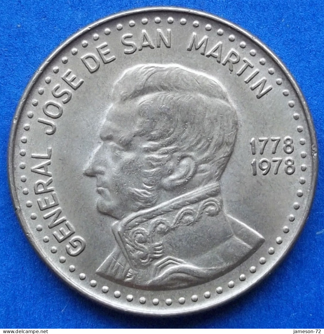 ARGENTINA - 100 Pesos 1978 "Jose De San Martin" KM# 82 Monetary Reform (1970-1983) - Edelweiss Coins - Argentina