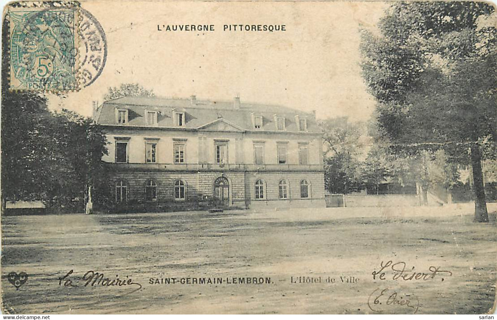 63 , ST GERMAIN LEMBRON , Hotel De Ville , * 323 64 - Saint Germain Lembron