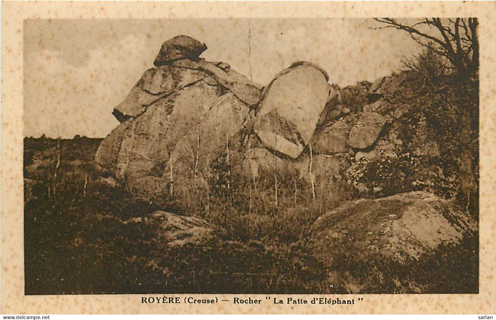 23 , ROYERE , Rocher La Patte D'élephant ,  * 330 72 - Royere