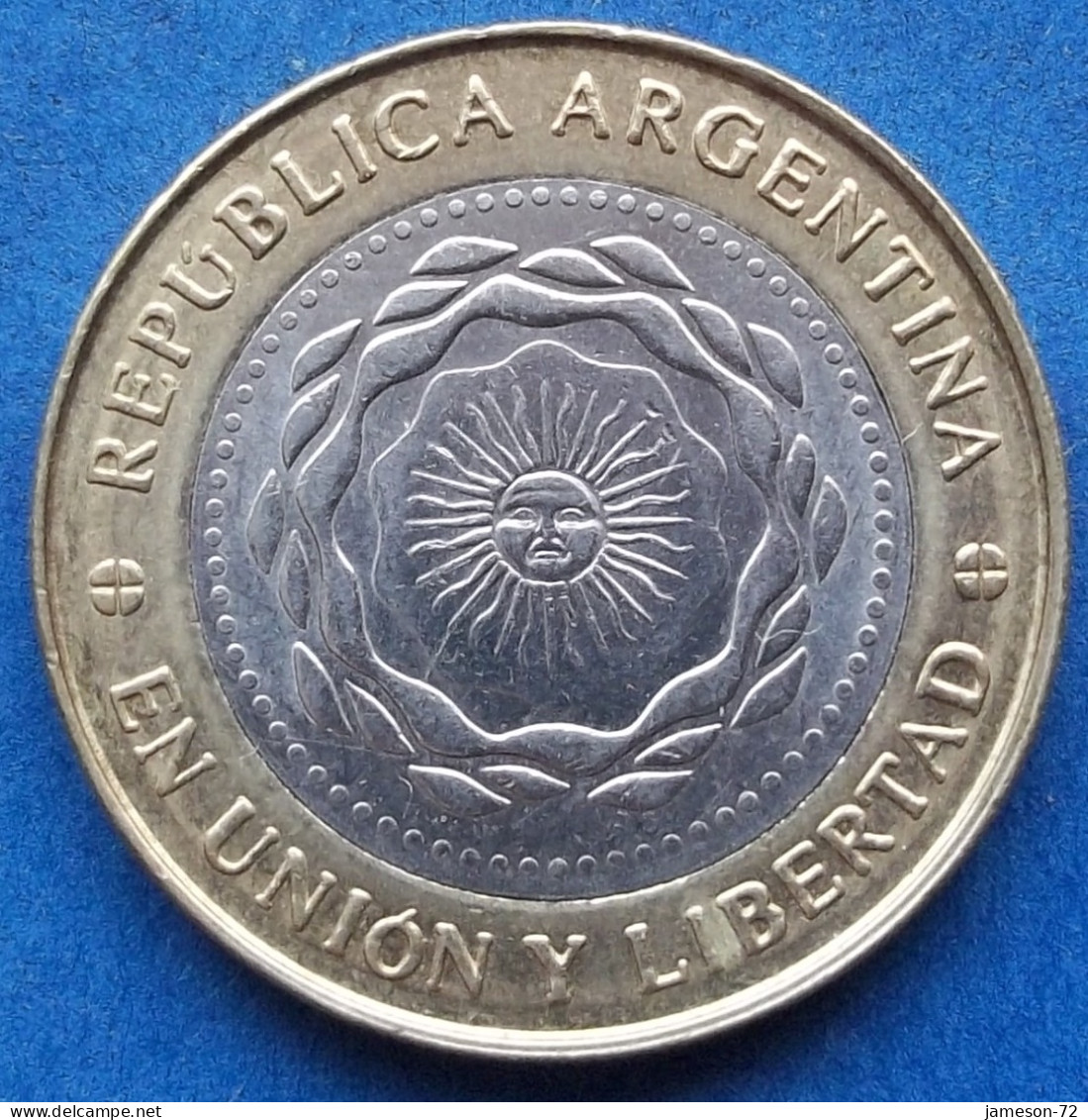 ARGENTINA - 2 Pesos 2010 KM# 165 Monetary Reform (1992) - Edelweiss Coins - Argentinië