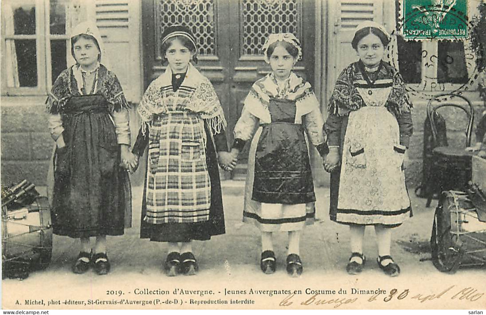 63 , ST GERVAIS , Jeunes Auvergnates En Costume Du Dimanche , * 334 19 - Saint Gervais D'Auvergne