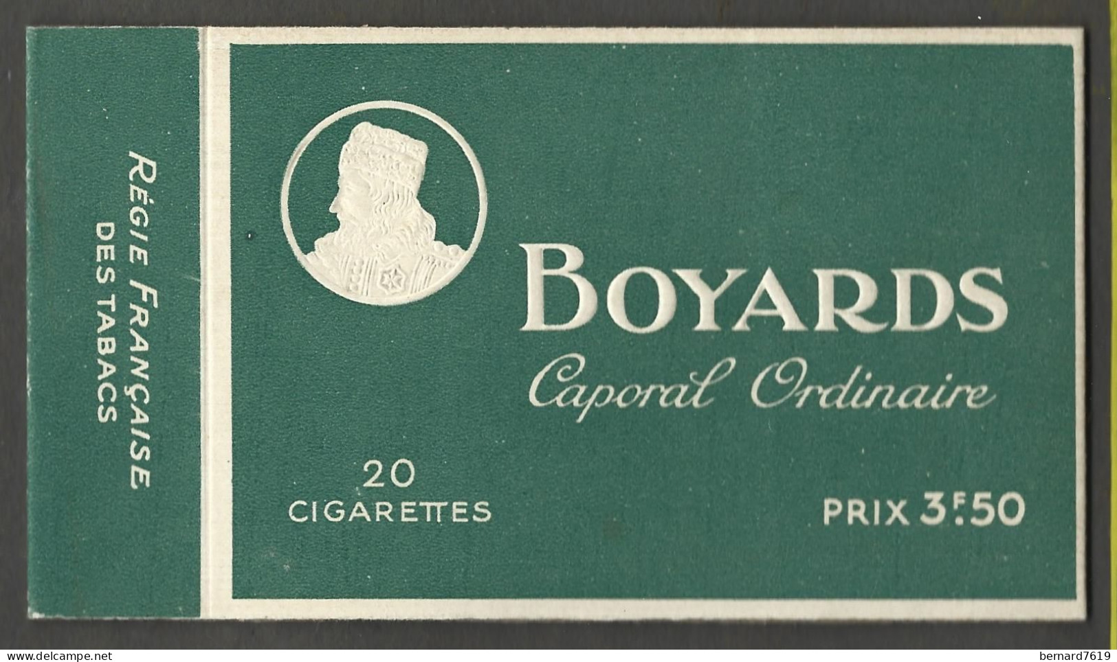 Publicite     Etui   Cigarettes Boyards Caporal Ordinaire - Estuches Para Cigarrillos (vacios)