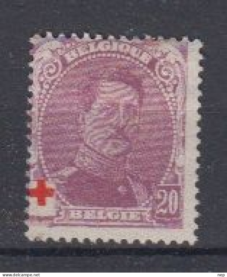 BELGIË - OBP - 1914 - Nr 131a Type II - MH* - 1914-1915 Croix-Rouge