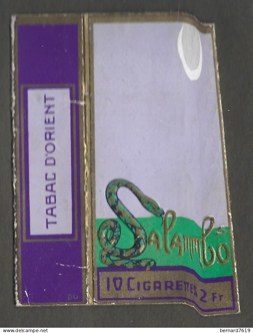 Publicite     Etui   Cigarettes   Tabac D'orient   Salammbo   10 Cigarettes 2 Fr - Empty Cigarettes Boxes