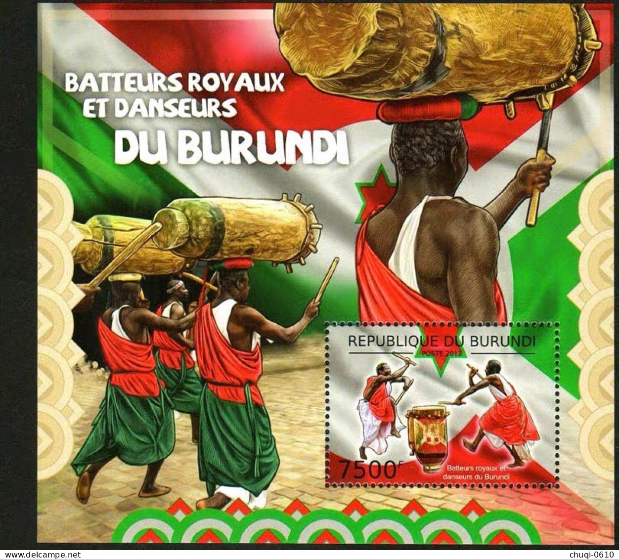 Burundi 2012 Burundi Folklore Folk Tradition Inspiration,MS MNH - Nuovi