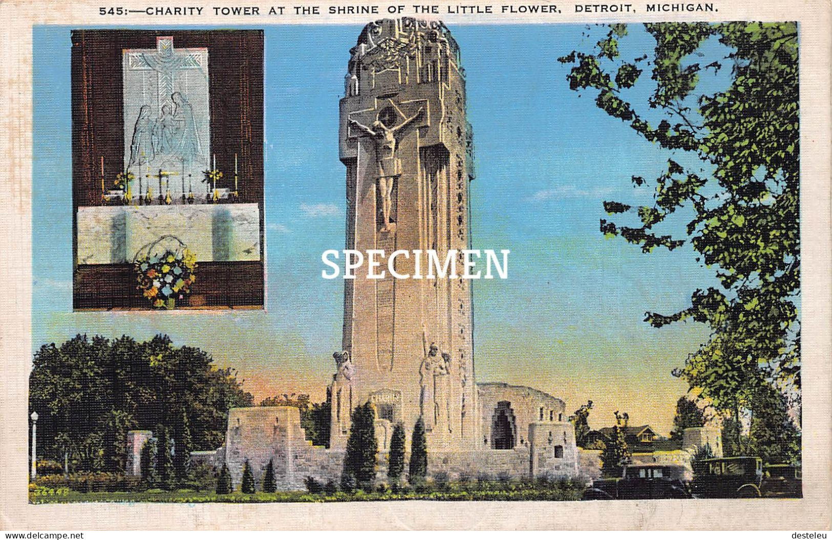 Charity Tower At The Shrine Of The Little Flower - Detroit - Detroit