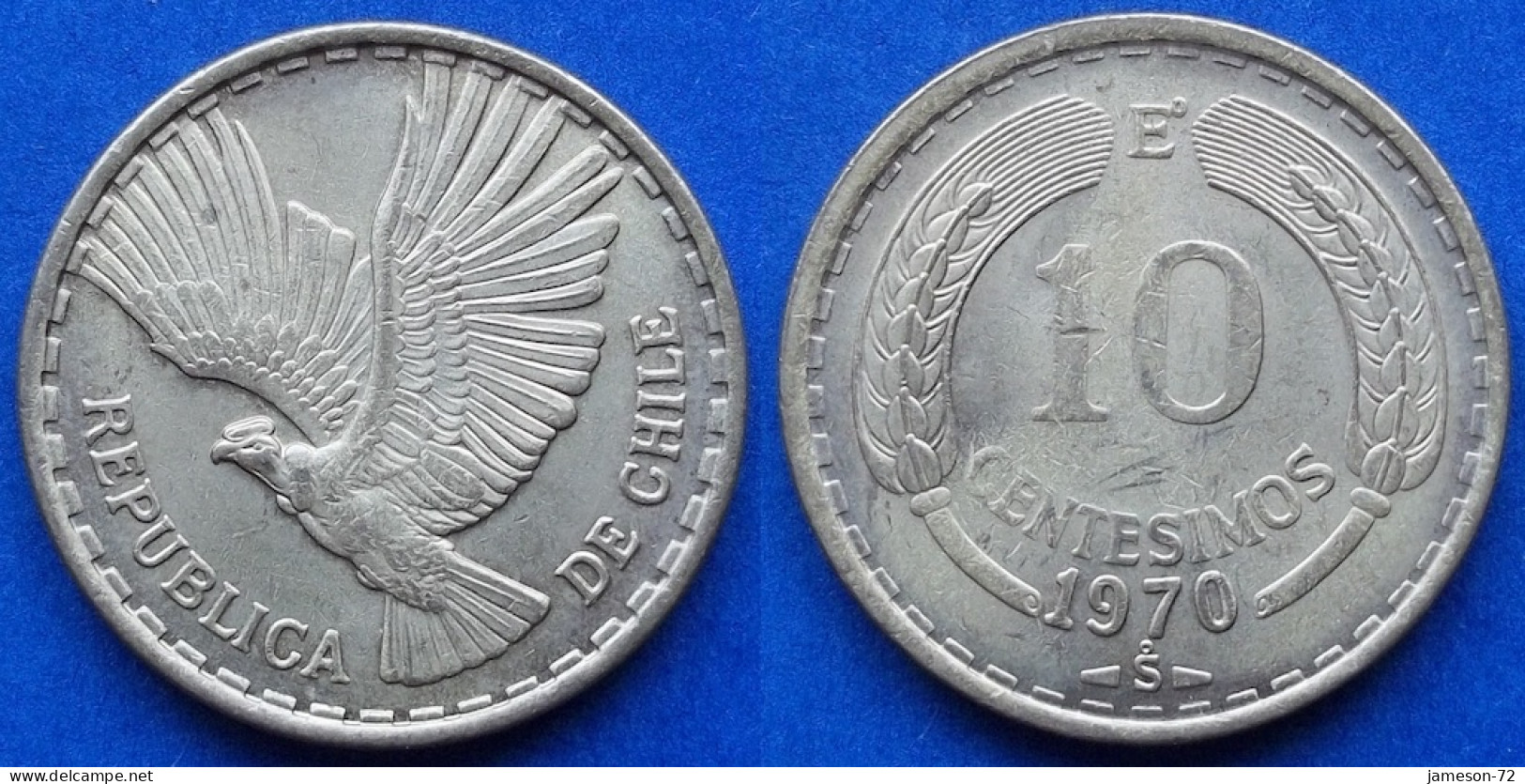 CHILE - 10 Centesimos 1970 KM# 191 Monetary Reform (1960-1975) - Edelweiss Coins - Chili