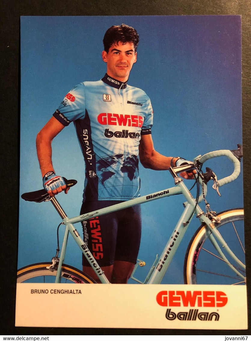 Bruno Cenghialta - 1995 - Carte / Card - Cyclists - Cyclisme - Ciclismo -wielrennen - Cyclisme