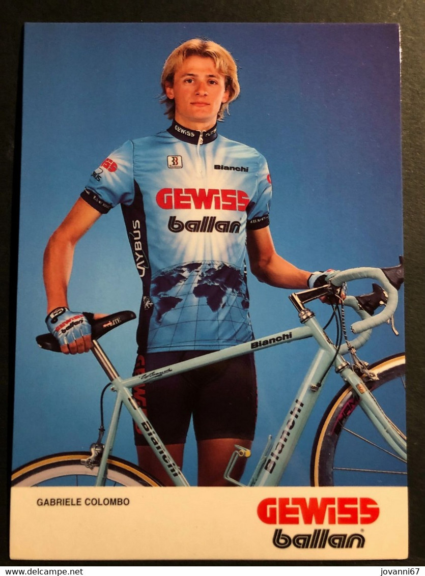 Gabriele Colombo - 1995 - Carte / Card - Cyclists - Cyclisme - Ciclismo -wielrennen - Cyclisme