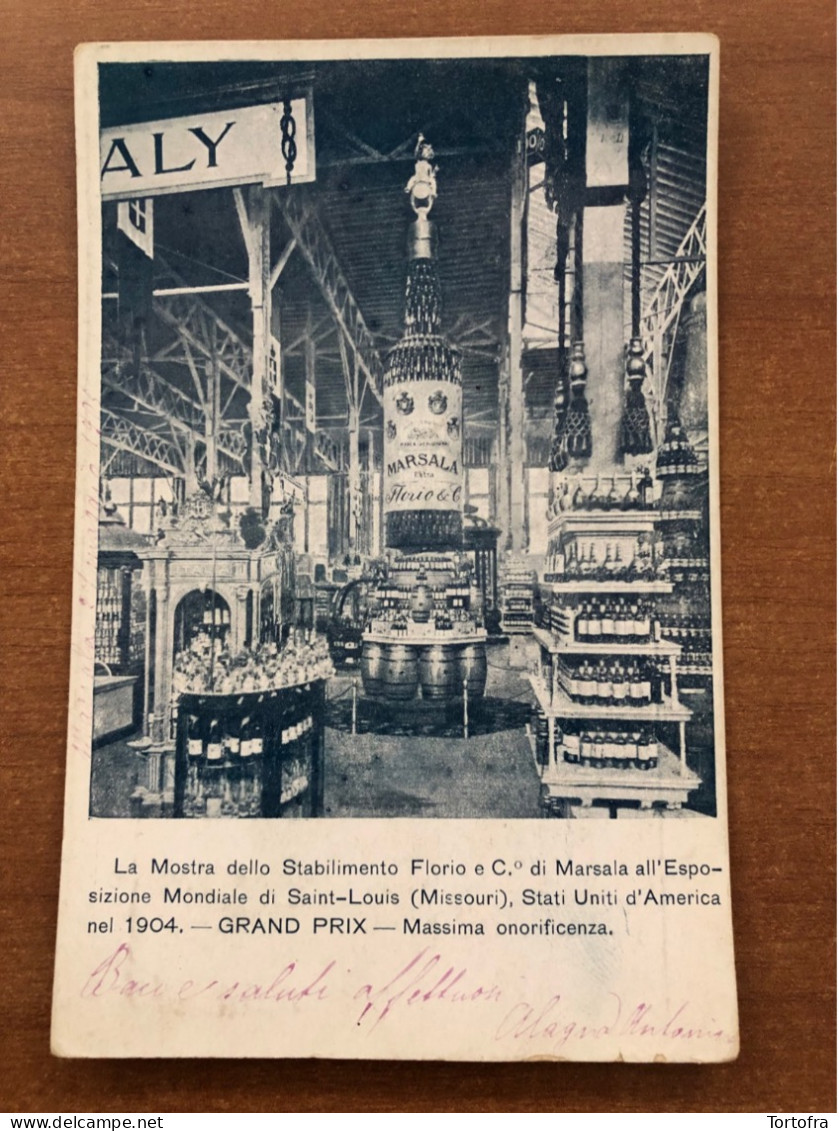 FLORIO MARSALA MOSTRA INTERNAZIONALE SAINT LOUIS USA 1904 GRAN PRIX - Marsala