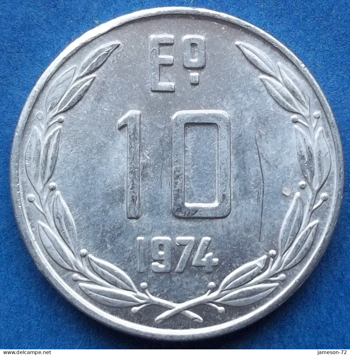 CHILE - 10 Escudos 1974 KM# 200 Monetary Reform (1960-1975) - Edelweiss Coins - Chili