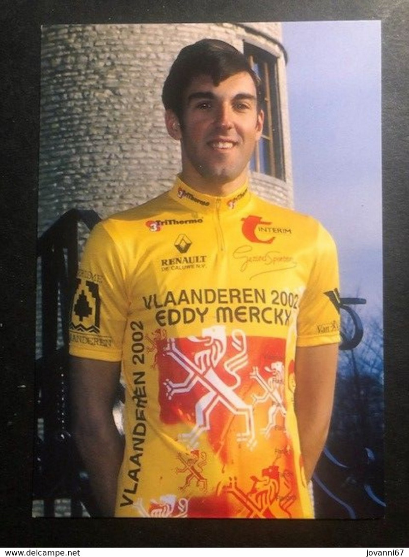 Cedric Van Lommel - Vlaanderen 2002 - 1995 -  Carte / Card - Cyclists - Cyclisme - Ciclismo -wielrennen - Cyclisme