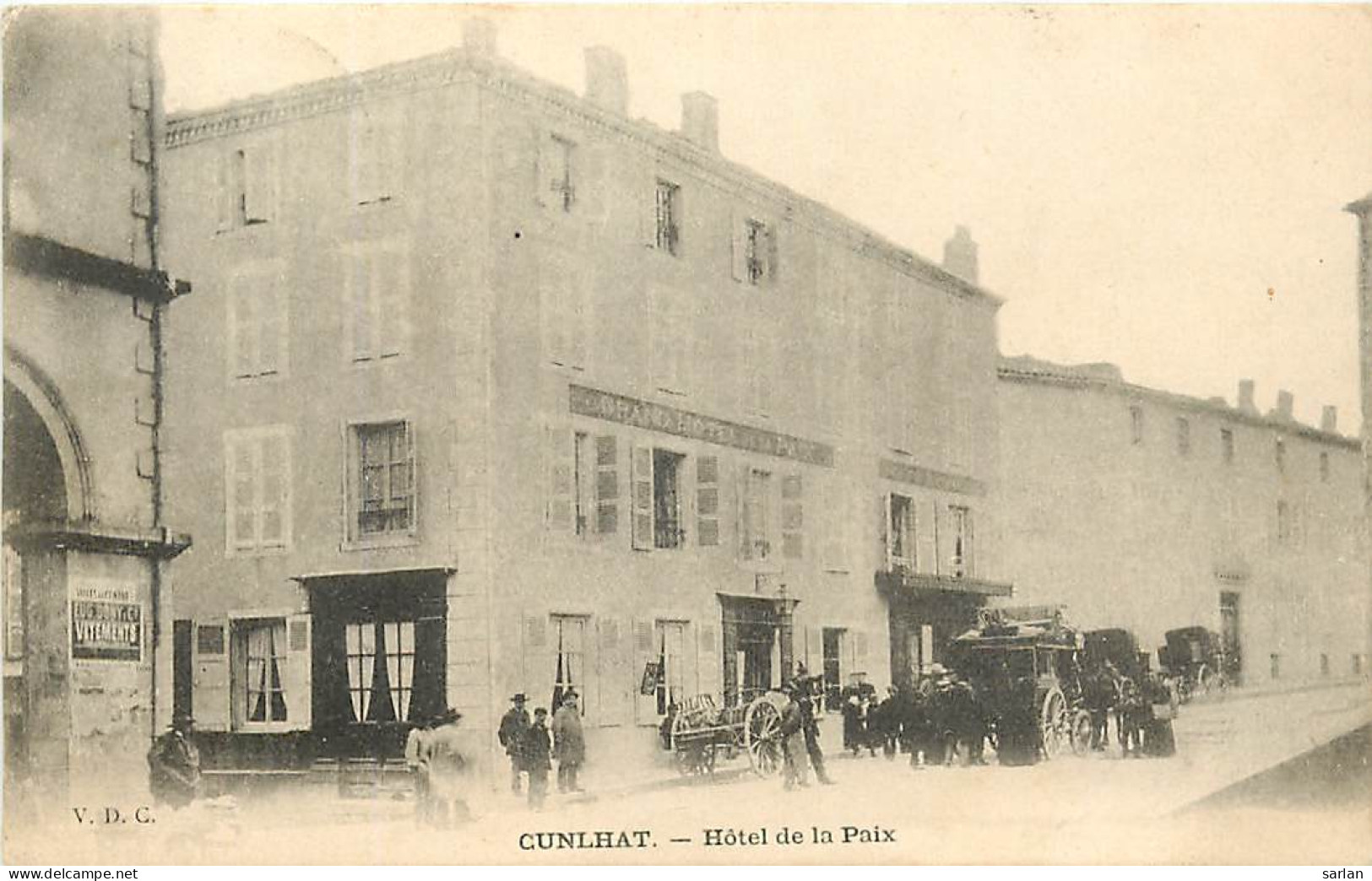63 , CUNLHAT , Hotel De La Paix , CF * 340 50 - Cunlhat