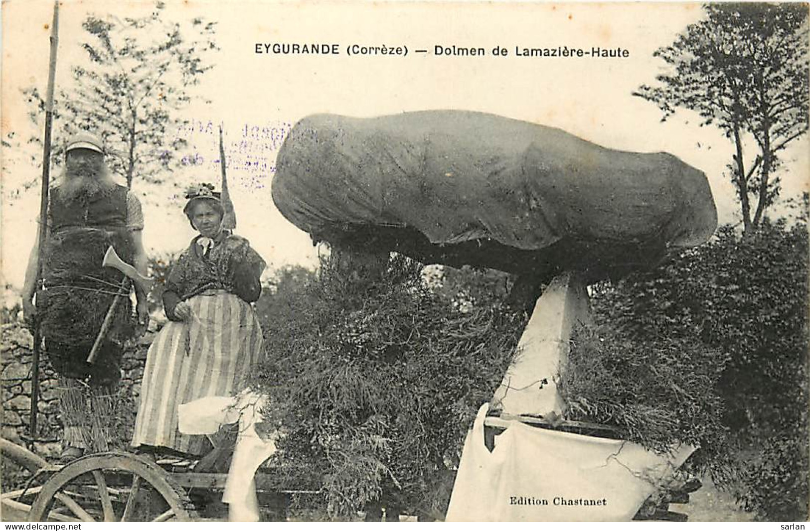 19 , EYGURANDE , Dolmen De Lamaziere-Haute ( Char Fete Carnaval ) , CF * 342 64 - Eygurande