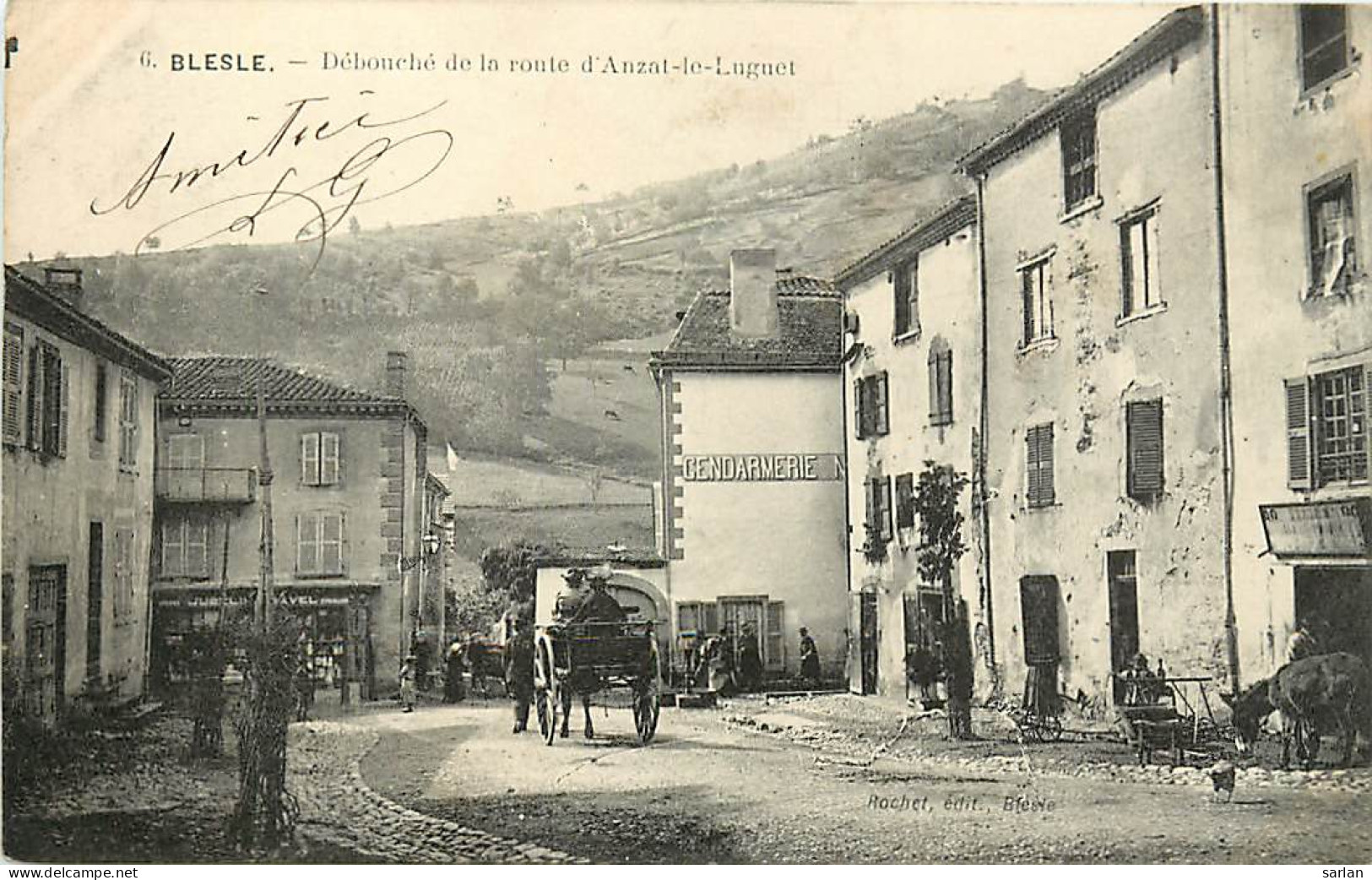 43 , BLESLE , Débouché De La Route D'Anzat Le Luguet ( Gendarmerie ) , CF * 348 21 - Blesle