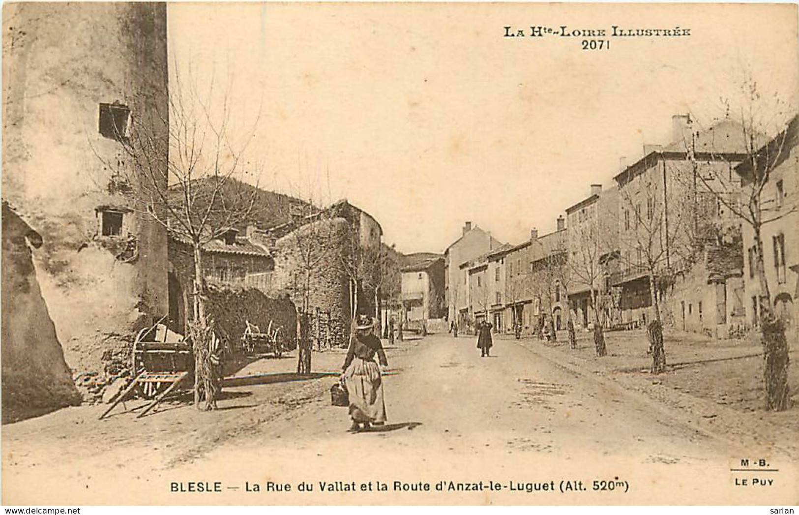43 , BLESLE , Rue Du Vallat Et La Route D'Anzat Le Luguet  , CF * 348 22 - Blesle