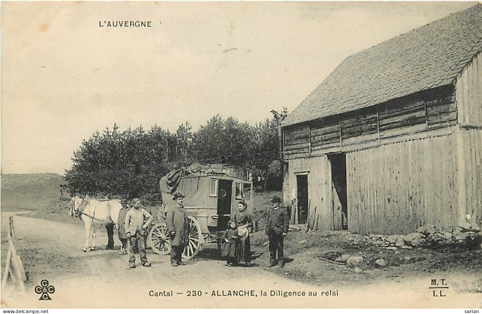 15 , ALLANCHE , La Diligence Au Relai , CF * 348 59 - Allanche