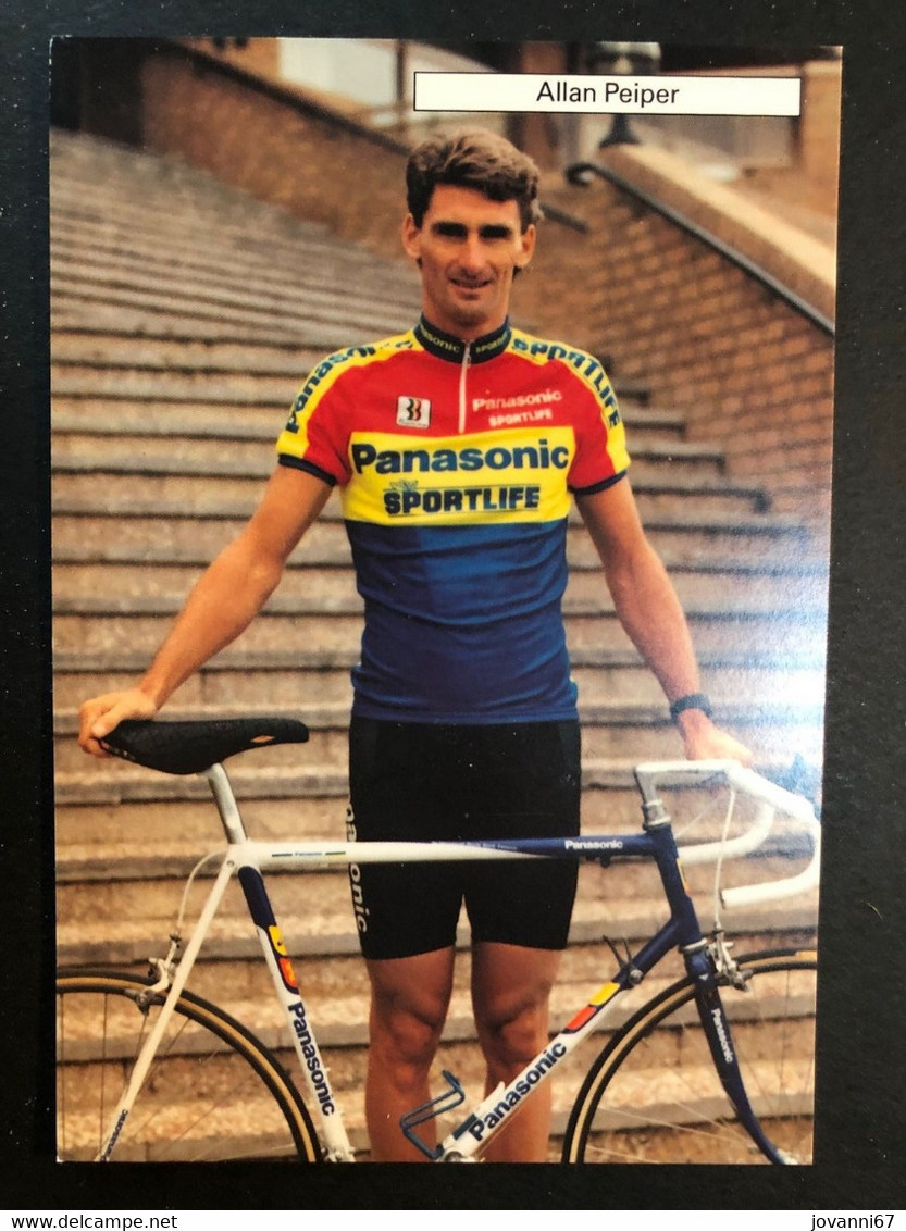 Allan Peiper - Panasonic - 1990 - Carte / Card - Cyclists - Cyclisme - Ciclismo -wielrennen - Cyclisme