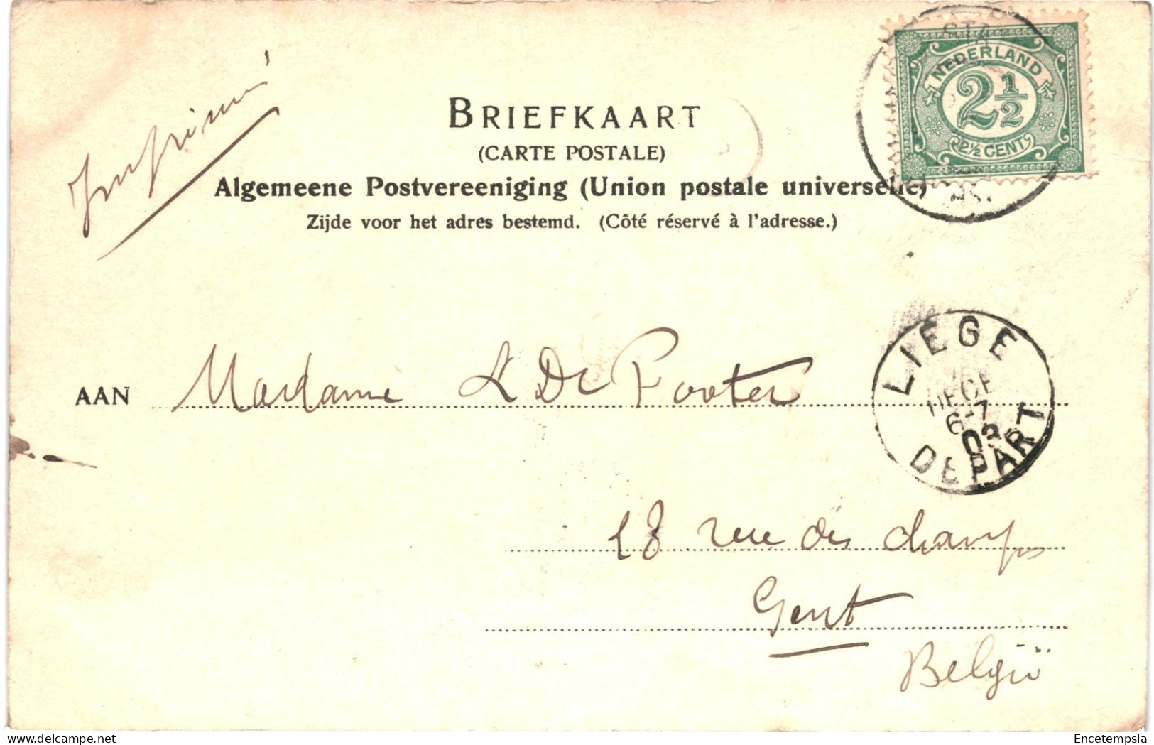 CPA  Carte Postale Pays Bas Vught Bij 's Bosch Zionsburg 1903  VM75434ok - Vught