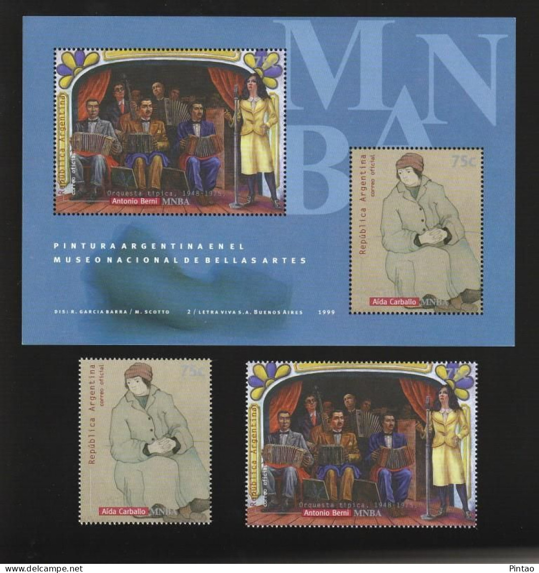 WW14216bs- ARGENTINA 1999- MNH (ARTE - PINTURA) - Blocks & Sheetlets