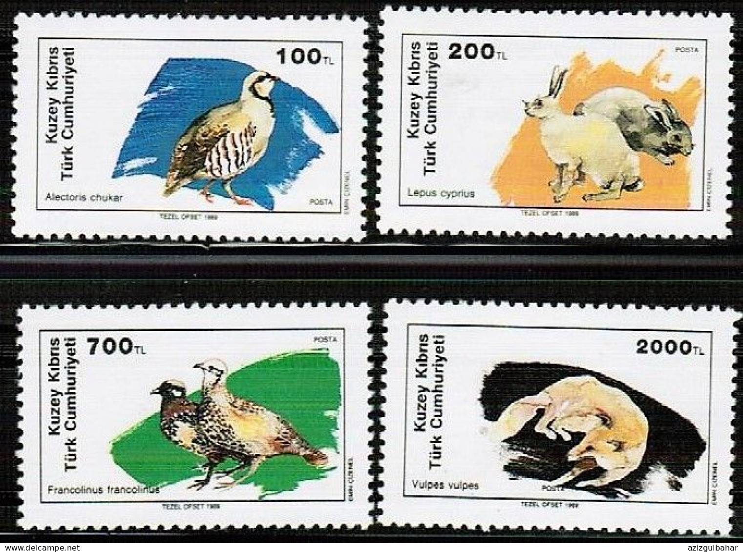 1989 - ANIMALS - BIRDS -RABBIT - GAMES  - TURKISH CYPRUS STAMPS - UMM - - Collections, Lots & Series